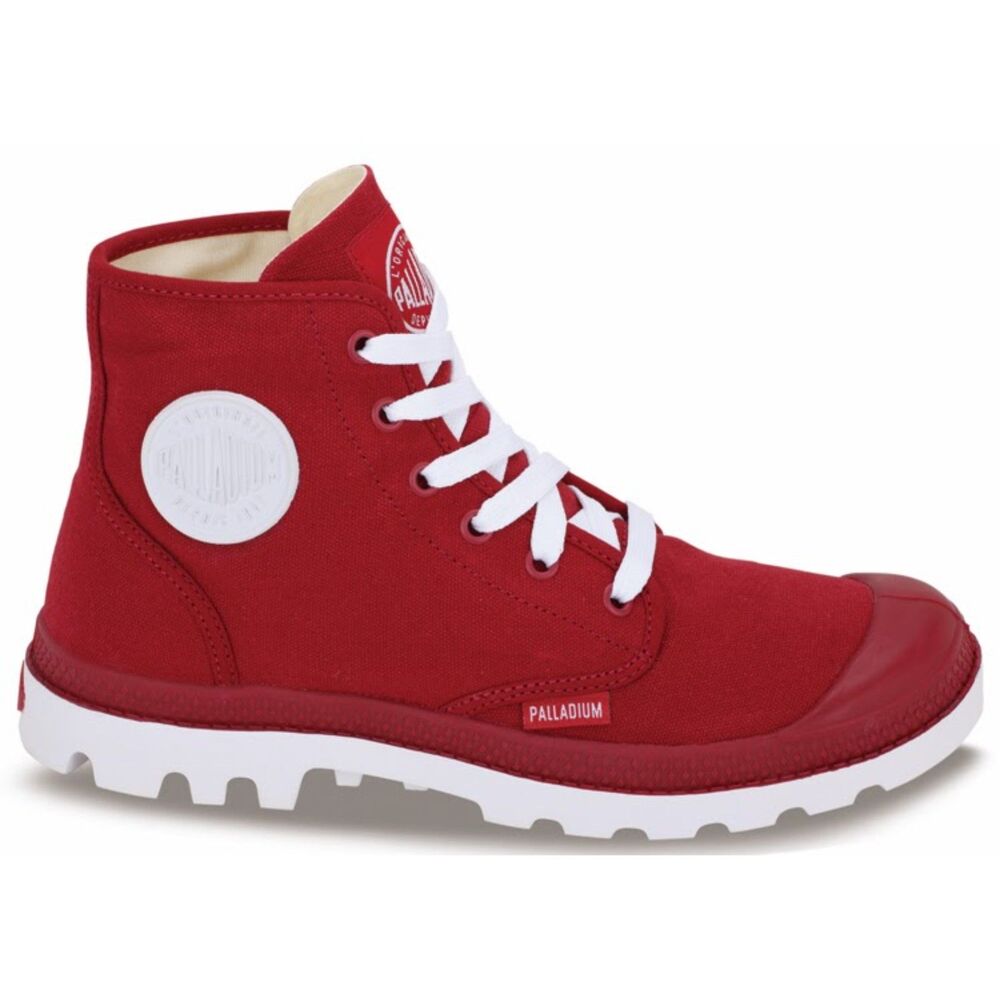 Palladium Blanc Hi 72886606 Vapor Rio Red/ White Hiking Canva Size 13 Men